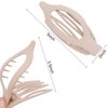 Canitor 4 PCS Flat Hair Clips for Women Flat Claw Clips for Thick Thin Hair Matte French Clips for Girls Hair Accessories for Women Duck Billed Alligator Hair Clips