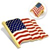 PinMart's Proudly MADE IN USA American Flag Jewelry Quality Gold Enamel Lapel Pin