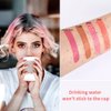 FLIPNEX 20Pcs Cotton Swab Tattoo Lipstick, Tattoo Lipstick Cotton Swab Lip Tint, Waterproof and Long Lasting Liquid Non-Stick Portable Lip Gloss (Multicolor)