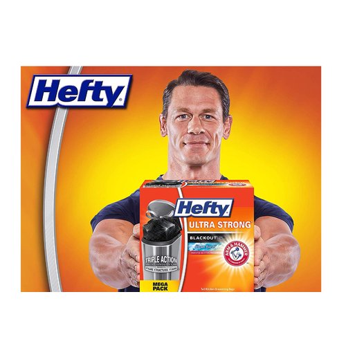Hefty Ultra Strong Blackout Trash Bags (Clean Burst, Tall Kitchen Drawstring, 13 Gallon, 80 Count) (2 Pack(80 Count))