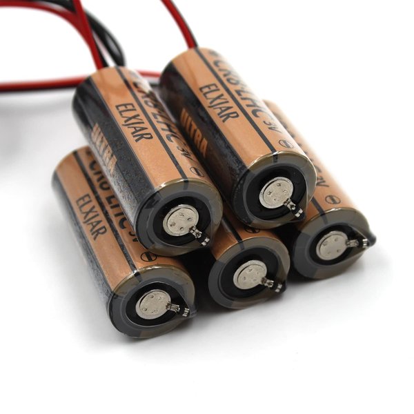 elxjar (5-Pack) 3V 3000mAh Lithium Battery Replacements for Fuji FDK CR8.LHC 17430, Toto CR8-LHC TH559EDV410R