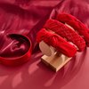 4 Pcs Red Headband Red Accessories Knotted Headband Criss Cross Hair Accessories Satin Headband Red Velvet Braided Headband for Women Girls Chinese New Year Valentine's Day Christmas (Lovely Style)