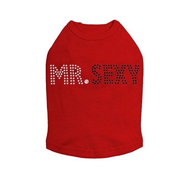Mr Sexy Dog Shirt L RED