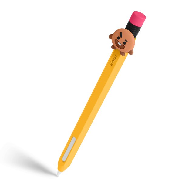 elago l BT21 Compatible with Apple Pencil Pro Case & Apple Pencil 2nd Generation Case, Compatible with Magnetic Charging, Double Tap, Squeeze, Haptic [Official Merchandise] [SHOOKY]