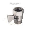 ChuangTim Shower Shut Off Valve, Brass G1/2“ Water Flow Control Valve for Shower head and Handheld, Water Pressure Regulator Replacement for Shower System, Brushed Nickel