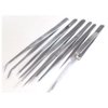 JEWEL TOOL 6-Piece Tweezer Set | 6 Tips & Lengths (4.25" to 7") | Craft, Jewelry, Watch Repair | Essential for Kits | Multipurpose Precision