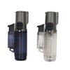 Larruping Outdoor Jet Torch Lighter Windproof Turbo Triple Flame Gas Butane Visible Window Refillable Cigar Cigarette Torch Lighter 2 Pack (without fuel)