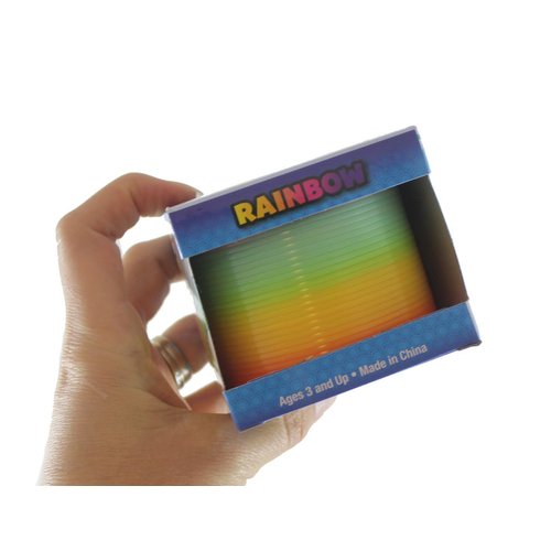 Bulk - Set of 12 Rainbow Magic Spring Coil Toy - 3" Size - Sensory Fidget Toy - Relaxing & Mesmerizing - Stair Walking Fun Classic Toy - Party Favor Prizes Goody Bags Gifts (1 Dozen)