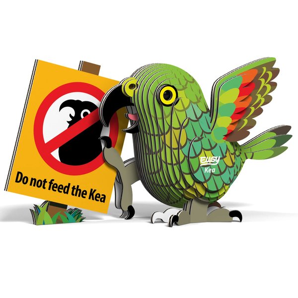 Eugy Kea 3D Puzzle, 23 Piece Eco-Friendly Educational Toy Puzzles for Boys, Girls & Kids Ages 6+