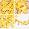Gold Happy Birthday Banner Sign, Golden Border Happy Birthday Bunting Banner Flag Garland for Kids Boys Baby Birthday Party Decorations Supplies