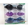 Dolfino 3 Pack of Adult, Assorted Colors, Swim Goggles