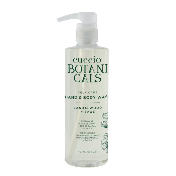 Cuccio Botanicals Hydrating Hand and Body Wash - Sandalwood and Sage - 16 oz