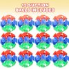 ArtCreativity Suction Ball Toys for Kids, Set of 12, Toss and Stick Balls with Mini Suction Cups, Tossing Toys for Indoor and Outdoor Play, Fun Birthday Party Favors for Boys and Girls