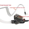 2 Wire Acoustic Tube Earpiece Mic Compatible with Motorola Ht750 Ht1250 HT1250LS HT1550 HT1550XLS GP140 GP240 GP280 GP328 GP330 GP340 GP360 GP380 GP540 GP580 GP640 GP680 Two-Way Radio Headse Black