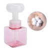 8.4oz 250ml Foaming Hand Soap Dispenser, Refillable Empty Foam Liquid Hand Soap Container Cute Cat Paw Flower Shape Foaming Soap Dispenser, Reusable Plastic Press Bottle for Bathroom(Pink)