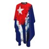 Cuba Cuban Art Flag Salon Barber Cape - Professional Hairdressing Waterproof Hair Cutting Cape With Adjustable Snap Closure-Haircut Apron For Hair Stylist And Home Use-55''X66''