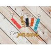 Bold Letter Personalized Keychain, 3D Printed Keyring, Custom Name, Personalised Party Favor, 3D Printed Keychain, Stocking Stuffer (Custom)