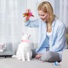 Otunrues Cat Feather Collar Toys, Interactive Cat Toys for Indoor Cats Teasing Wand Collar Funny Cat Toy with Bell and Replaceable 3 Feathers Refills Multiple Ways for Cats to Play(Blue)