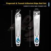 firiKer Nail Clipper Set, Sharpest Fingernail & Toenail &Slanted Edge Nail Cutting Clippers, Quality Stainless Steel Portable Nail Cutter Set with Nail File,Personal Pedicure Kit for Women Man