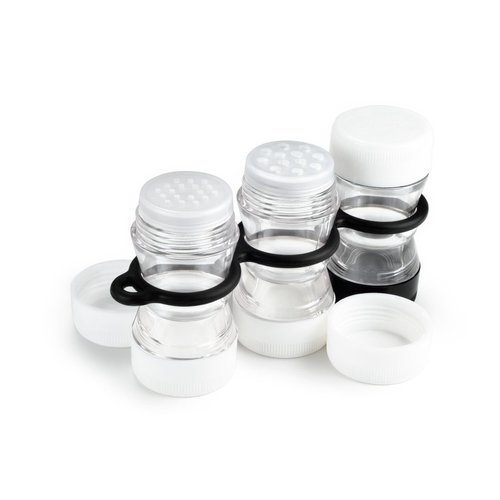 GSI Outdoors Waterproof Spice Rack for Camping, Car Camping, RV and Home, Clear, Black