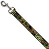 Dog Leash Loki Poses Black Gold Green 6 Feet Long 1.0 Inch Wide