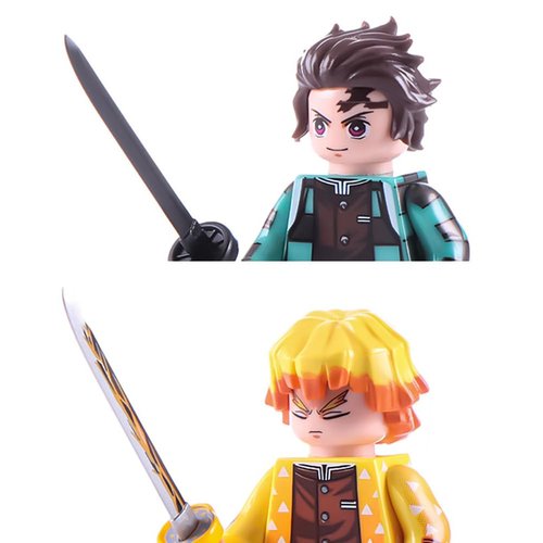 YJacuing 8PCS/Set 1.8" Anime Mini Action Figures Building Blocks, Miniature Figurines Toys Cake Toppers (DS IV)