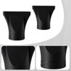 2PCS Professional Salon Hairdressing Tool Black Plastic Salon Replacement Hair Dryer Nozzle Replacement Blow Flat Hairdressing Salon Styling Tool ONLY for Outer Diameter 4.5cm