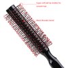 PERFEHAIR Small Round Hair Brush for Blow Drying with Soft Nylon Bristles-Wooden Handle, 1.5 inch