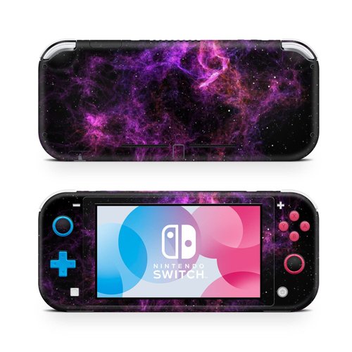 ZOOMHITSKINS Switch Lite Accessories, Compatible for Switch Lite Skin, Astral Plum Space Galaxy Nebula Cosmos Universe Purple, 3M Vinyl, Durable & Fit, Easy to Install, Made in The USA