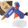 Gluerious Mini Hot Glue Gun with 30 Glue Sticks for Crafts School DIY Arts Home Quick Repairs, 20W, Blue
