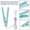 Mini Hair Straightener for Girls Hair Iron Straightening Irons Hair Curler Portable Flat Iron for Women Hair Wave (Green)