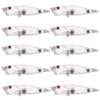 FREE FISHER Unpainted Fishing Lures, 25pcs Clear Crankbait Blanks Bodies,Blanks Popper Baits, Plastic Crankbait Blank Lure Baits 90mm/10.8g