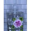 Hand painted Pink Rose Soap or Lotion Dispenser