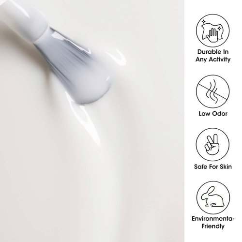 Gellen Gel Nail Polish - 18ml Milky White Jelly Gel Polish Soak Off UV Led Nail Polish Manicure Nail Art Salon Home,0.63 OZ