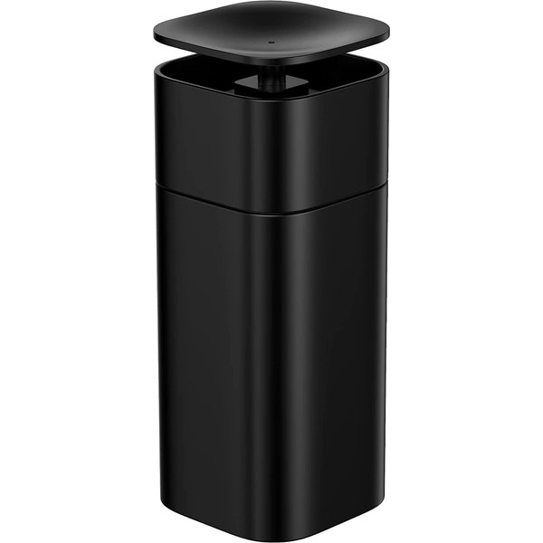 DOITOOL Push Down Empty Pump Dispenser Bottle, Push Down Liquid Pumping Empty Bottle Dispenser for Nail Polish and Makeup Remover, 2.75 x 2.75 x 7inch, Black