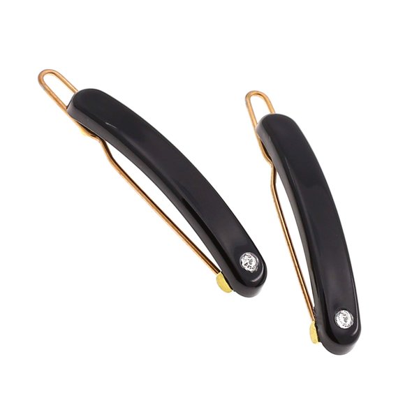 Camila Paris CP2864/2 French Hair Barrettes Clips for Women Small Girls Side Slide-in Barrette Clip, Hair Accessories for Women. Strong Hold No Slip Grip Fashion Durable Styling, Made in France