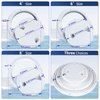 smartmarine Boat Hatch Black 4" 6" 8" Round Non Slip Inspection Hatch w/Detachable Cover for Marine Boat Yacht (6 inch)