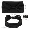 Wecoe 6 Pack Black Headbands for Women Wide Elastic Headbands Fashion African Headbands For Wigs Head Wrap Knotted Headbands Sports Running Workout Yoga Headbands Halloween Hair Accessories For Women