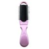 Compact Folding Hair Brush With Mirror Pocket Size Travel Car For Purse Bag massaging Bristles