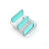 PackIt Mod Lunch Bento Food Storage Container, Mint Green, Shatterproof Crystal Clear Base, with Leak-resistant Dividers and Lid, Microwavable, Dishwasher Safe, Perfect for Meal Prep
