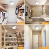 Yurnero Motion Sensor Ceiling Light Battery Operated Battery Powered Ceiling Light with 400LM 6000K 7.8 inch Motion Activated Light for Closet Stair Hallway Shower Shed Garage Pantry Basement Porch