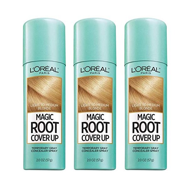 L'Oreal Paris Magic Root Cover Up - Light To Medium Blonde, 2 Ounce Pack Of 3, 2 Ounce