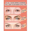 Wispy Lashes False Eyelashes Cat Eye Fluffy Lashes Siligli Mink Eyelashes Thinner Band 3D Volume Natural Lahses 15mm Eye Lashes Curly 7 Pair