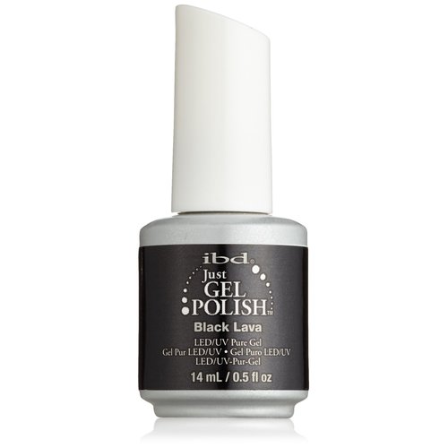 IBD Just Gel Nail Polish, Black Lava, 0.5 Fluid Ounce