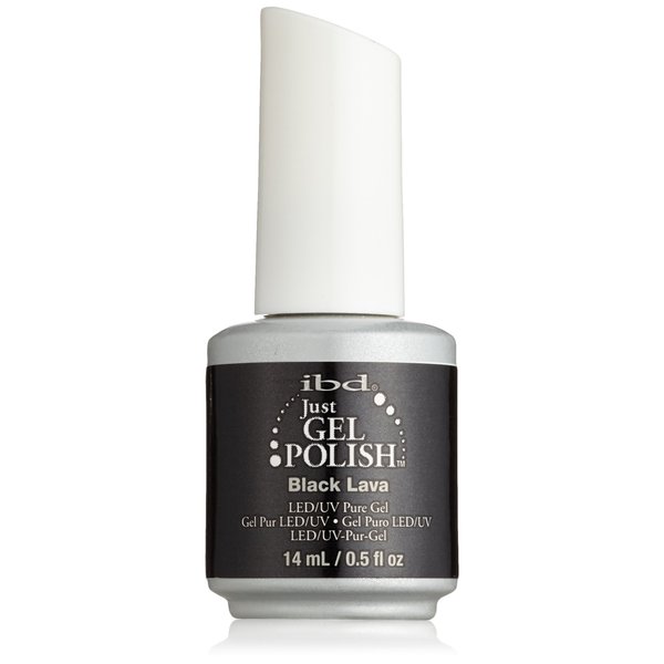 IBD Just Gel Nail Polish, Black Lava, 0.5 Fluid Ounce