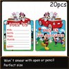 DoMiDoLa 20Pack Mickey Birthday Party Decoration Mickey Theme invitation card for Kids Birthday Party Supplies (20Mickey)