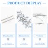 4PCS Rhinestone Hair Clips Crystal Pearl French Hairpins Flower Hair Barrettes Hair Clips for Prom Bride Wedding Valentines Hair Accessories for Women Girls