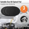 Saillong 3 Pcs 18'' Oil Splash Pad, Oil Drain Anti Splash Round Pad for Car Oil Changing Transmission Drain Pan, Black