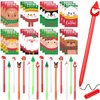 Jetec 48 Pcs Christmas Notepads Set Mini Spiral Notebook Fun Cartoon Gel Pens Snowman Pad Party Favors Christmas Goodies Bags Fillers for Birthday Home School Supplies