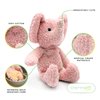 Thermal-Aid Zoo - Mini Microwavable Stuffed Animal - Plush Toy and Hot Cold Pack - Tiny The Elephant - 3.15 x 2.6 x 9.3 in